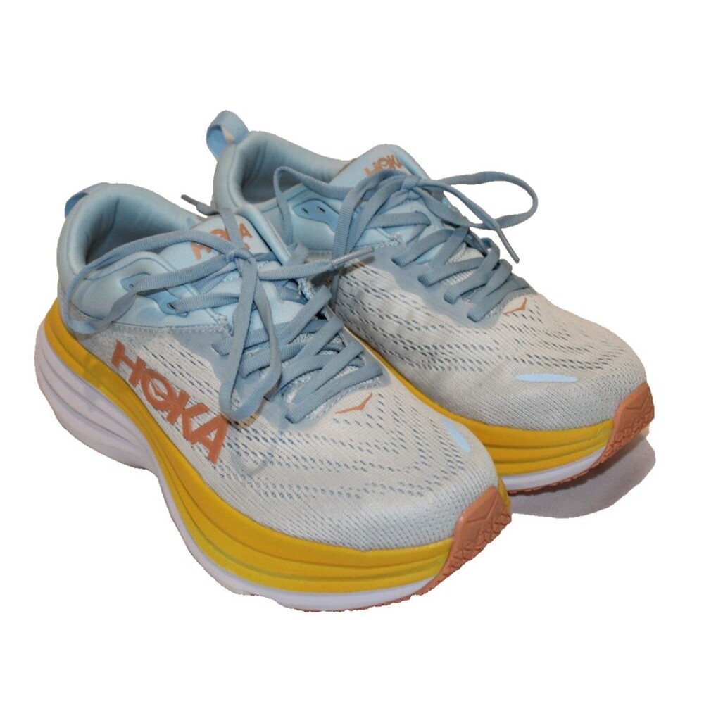 NIB Hoka One Women's Bondi 8 Running Athletic Sneakers SSCA NIB 5 BLUE - Picture 4 of 9